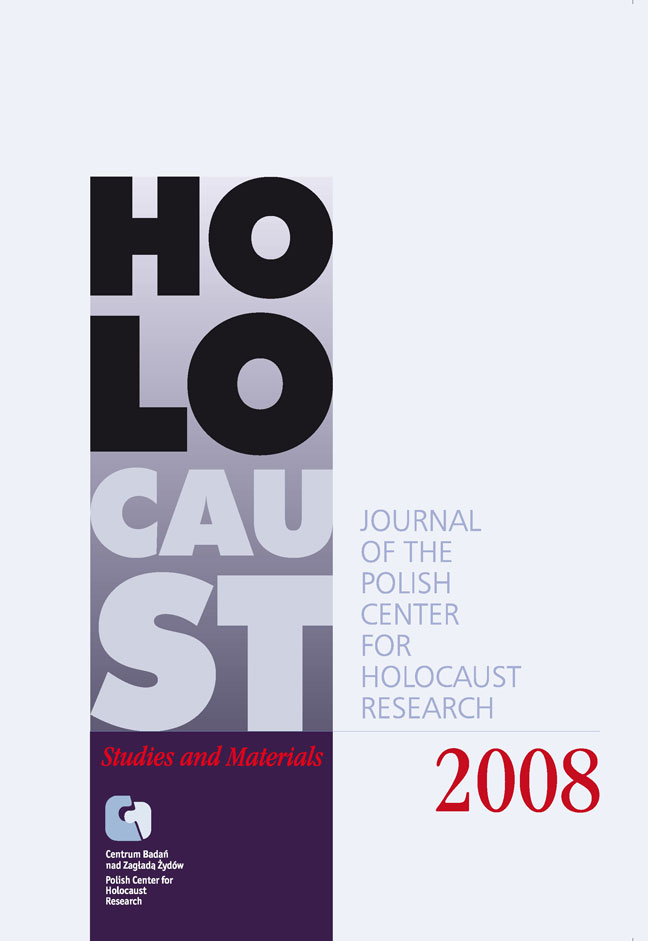                             Wyświetl 2008: Holocaust Studies and Materials
                        